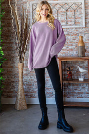 Heimish Full Size Round Neck Dropped Shoulder Blouse LIAXO